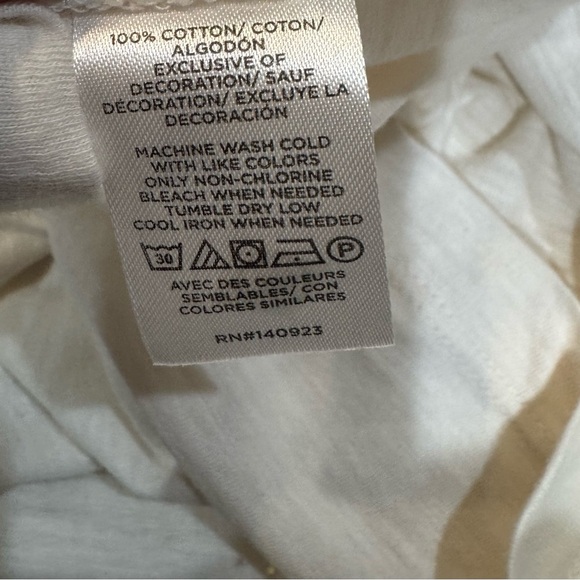 LOFT Cotton Cream Harvest Festival Tee size Medium - Picture 8 of 8